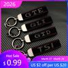 BNI1 2026 New For VW VOLKSWAGEN Hub Caps High Grade Suede Leather Keyring GLI GTD GTE TSI TDI Car Keychain For Volkswagen VW Jetta Go