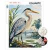 DIY Parel- en Diamantschilderij Kit voor Volwassenen en Beginners. Reiger Vogel Sprankelende Ambacht Kunst. Wanddecoratie voor thuis en handgemaakte cadeaus