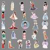 51 Cartoon Cute Hanfu Girl Chinese Style DIY Decoration Guka Suitcase Skateboard Car Waterproof Stickers