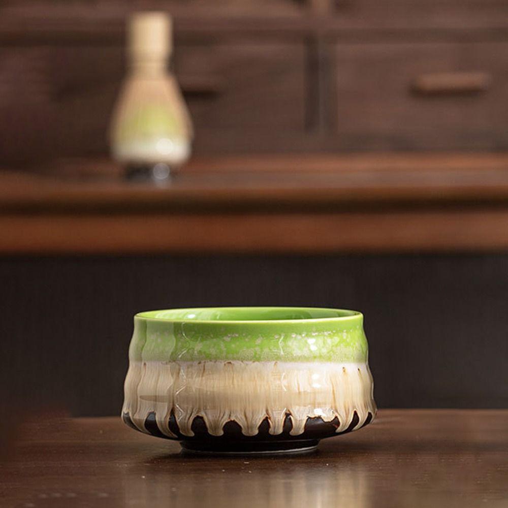 5PCS New Bamboo Ceramic Matcha Tea Set Reusable Traditional Japanese Matcha Whisk Japanese Chasen Tea-making Tools