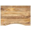 VidaXL Desktop with Curve 100x60x2.5 Cm Solid Mango Wood Raw 370201