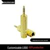 Gold-Plated 6.35mm Male To 3.5mm Female Audio Adapter