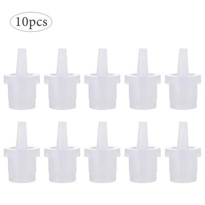 Ανταλλακτικό καπάκι κόλλας βλεφαρίδων 10/20 τεμαχίων Universal μπουκάλι στοματικό ακροφύσιο κεφαλής αντι μπλοκαρίσματος εργαλείο επέκτασης, 10 τεμάχια