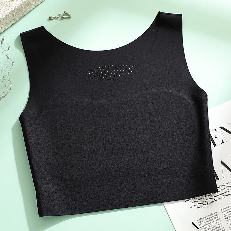 Traceless Underwear, Women's Fixed Cup, No Steel Ring, Large Chest, Small Chest, No Chest Pad, Sports Vest, Integrated Bra, Beautiful Back.