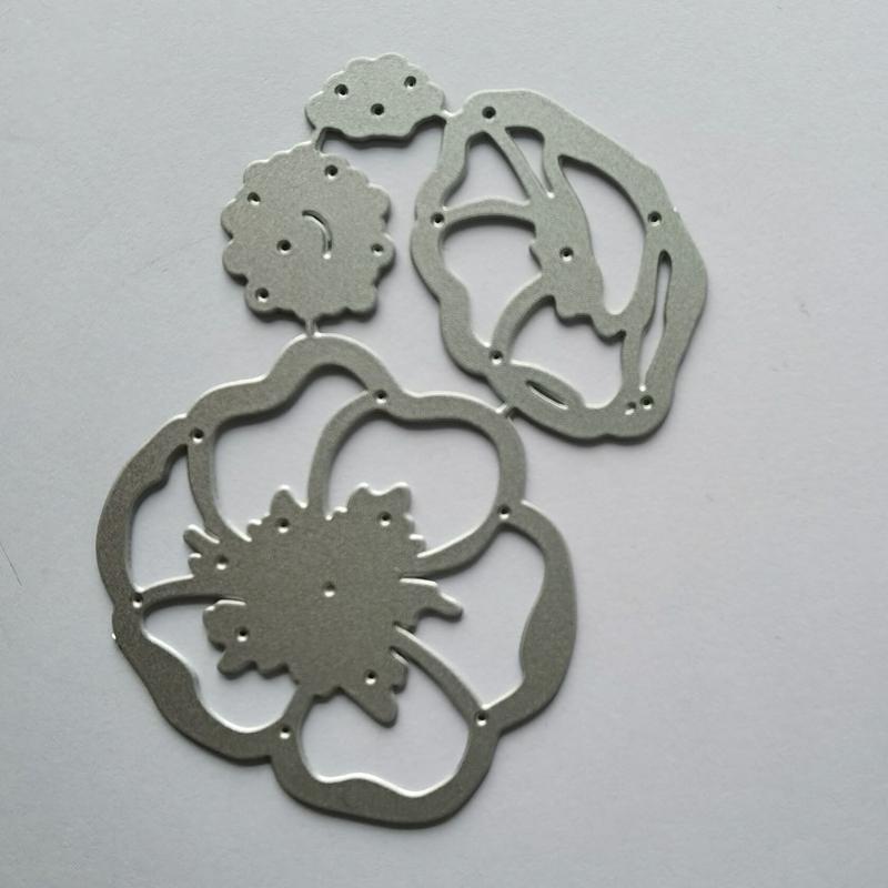 Fustelle taglio metallo Scrapbooking, taglio rettangolare metallo Dies DIY scrapbooking sfondo carta carta stencil - argento