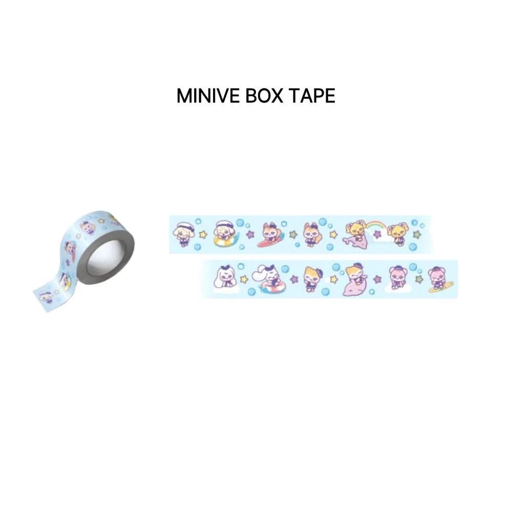 IVE x MINIVE POP-UP DIVE INTO MINIVE в СЕУЛЕ ОФИЦИАЛЬНЫЙ MD 043 MINIVE BOX TAPE · ONE