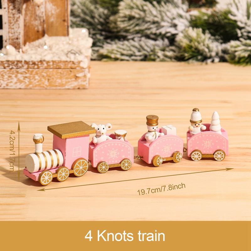 Wooden Train Christmas Ornament Merry Christmas Decoration For Home Table 2026 Xmas Gifts Noel Natal Navidad New Year 2026 Gifts