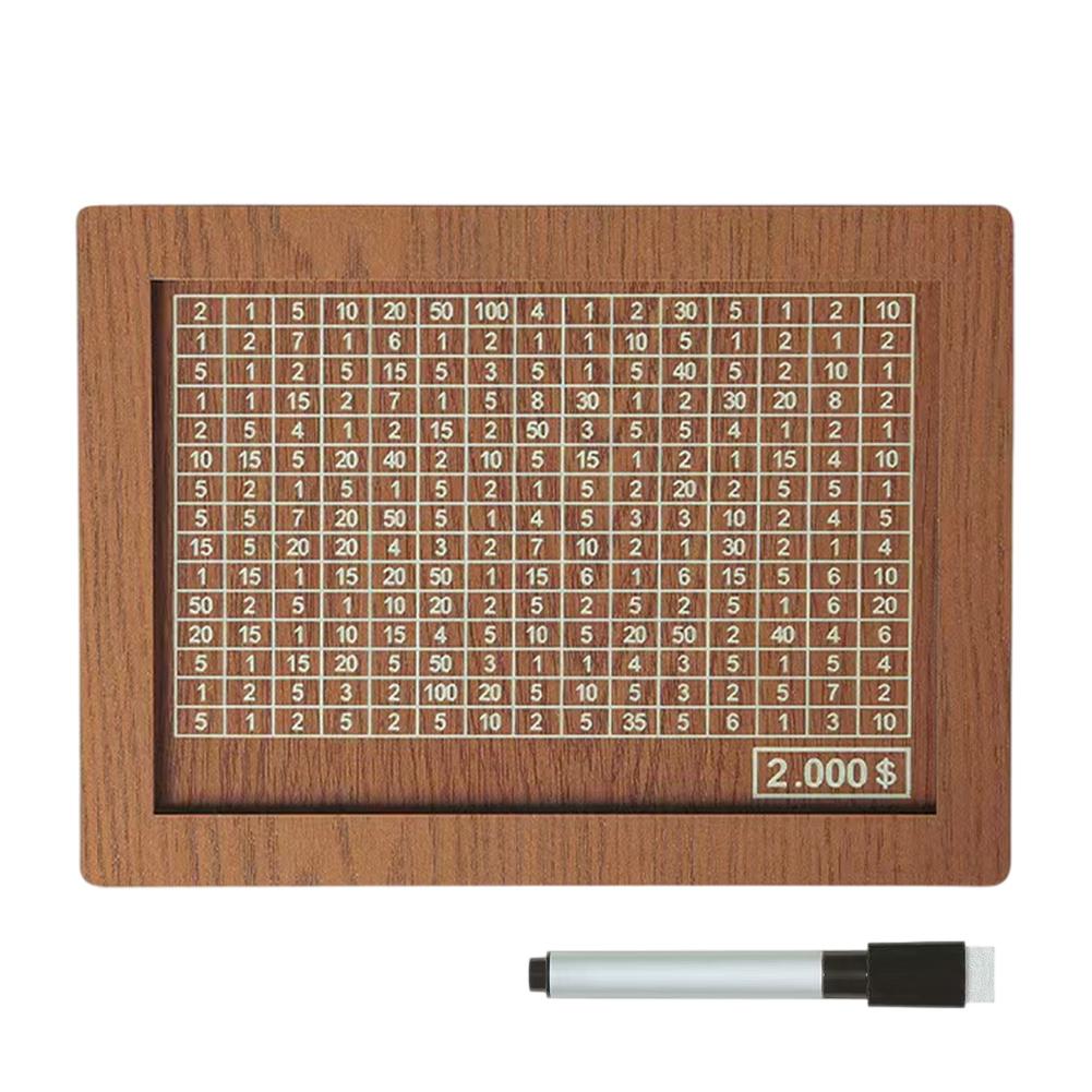 

1000/2000/3000/5000/10000 Dollar Money Box Wooden Piggy Bank Money Saving Box Detachable Rustic Coin Bank Money Storage Box