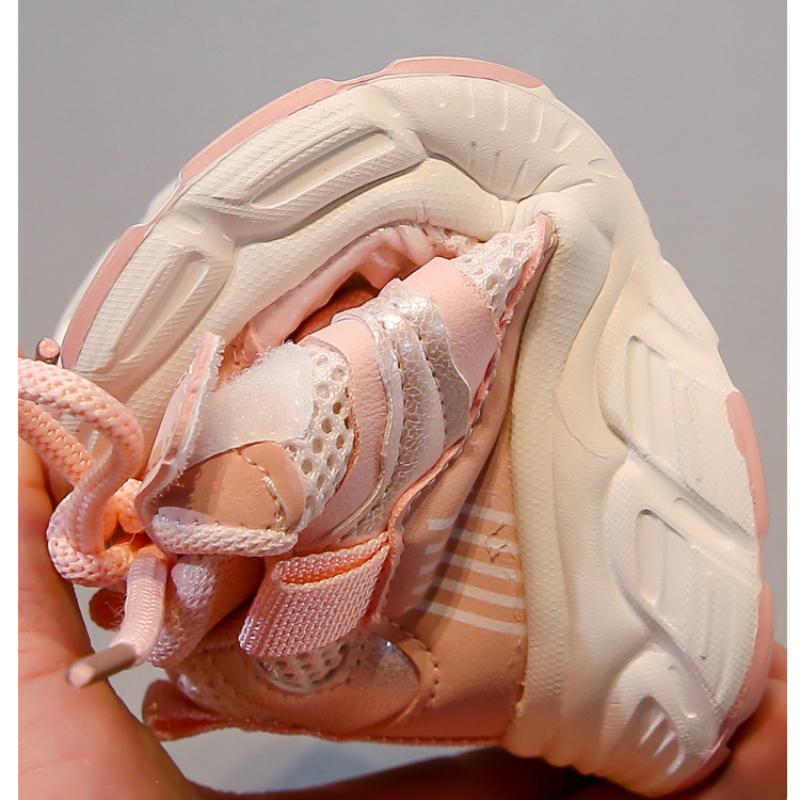 New Double Mesh Children's Running Ultra-light Breathable High-value Comfortable Soft-soled Sports Shoes