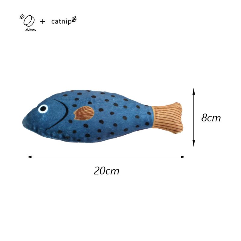 Squeaky Sea Fish Shape Sphynx Cat Toy Catnip Plush Stuffed Pet Toys for Cats Gotas Kitten Kedi Funny mascotas Play Accessories