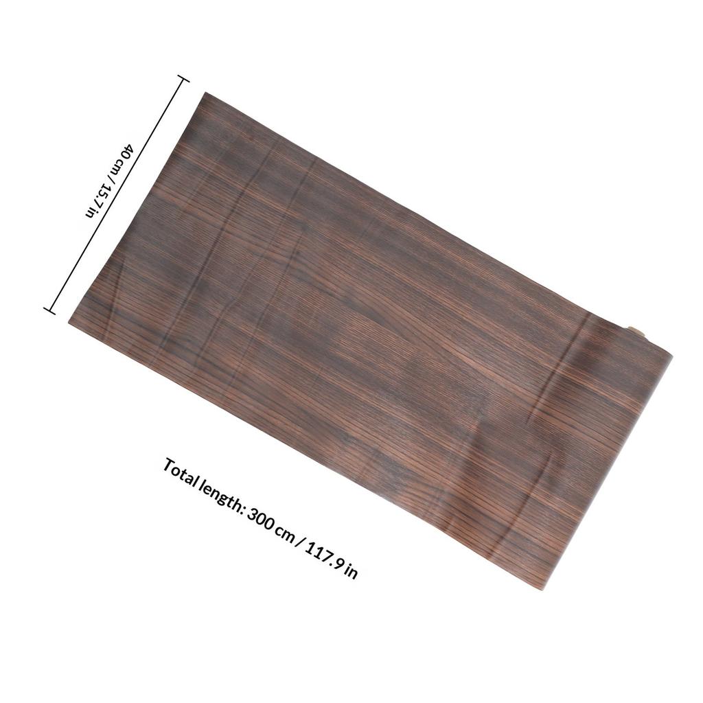 1 Roll Elegant Walnut Wood Grain Peel and Stick PVC Sticker Versatile Self Adhesive Wallpaper for Furniture Cabinets Shelves