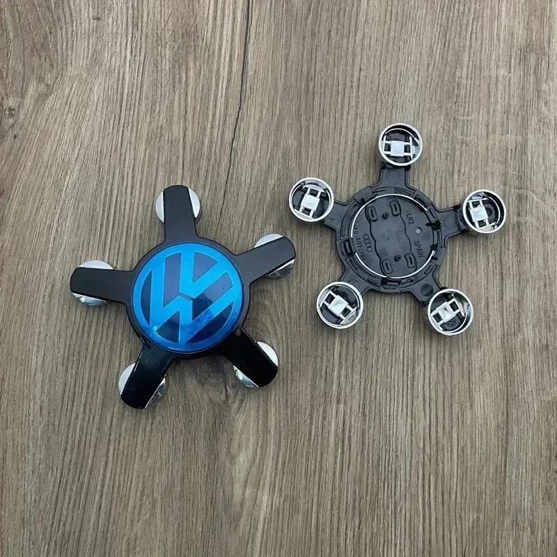 AGLNX1 For Volkswagen VW Auto Accessories 4pcs 135mm Five claws Car Wheel Center Cap Hub Covers Badge logo 8R0601165 4F0601165N