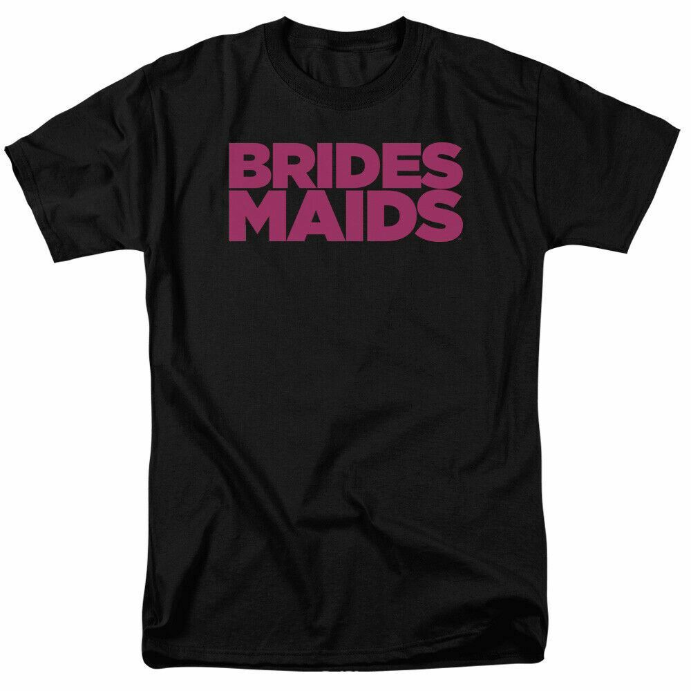 26 Bridesmaids Logo T Shirt Mens Licensed Wedding Movie Tee Helen Megan Black Unisex T-Shirt M