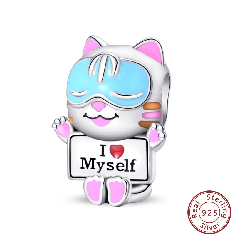 Cute Cat And Dog Series Copper Moon Butterfly Paw Print Charms 3Mm Diy Fine Jewelry Gifts Making