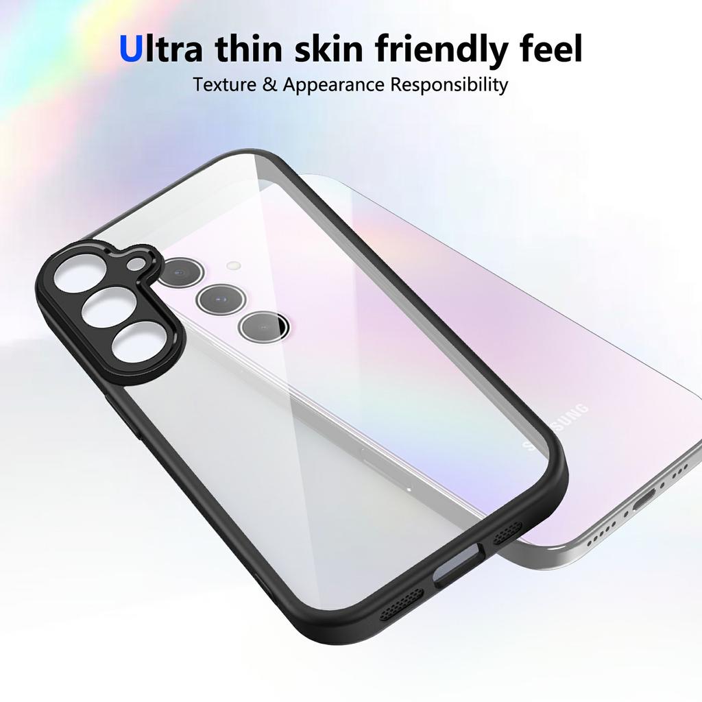 For Samsung Galaxy S25/S24 Case Matte Skin Touch Clear PC+TPU Shockproof Phone Back Cover