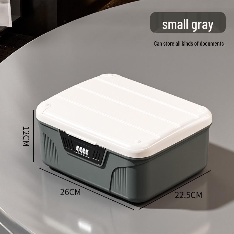 Cutie de Depozitare din Plastic Blocabilă pentru Obiecte de Valoare și Documente cu Organizator cu Parolă