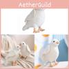 Plush White Pigeon Figurine Soft Toy With Pp Cotton Filling For Kids And Teens
