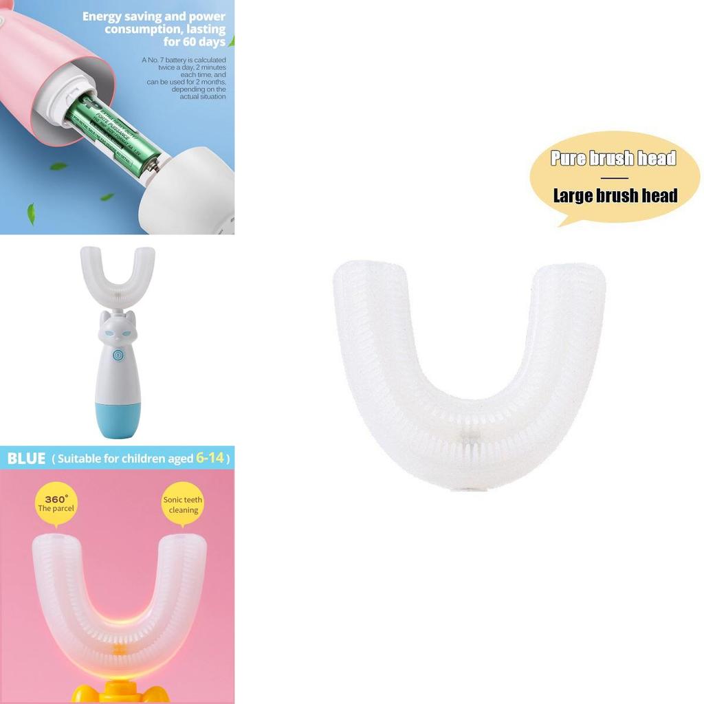 Durable Electric Toothbrush For Kids With Silicone Brush Head And Long Battery Life
