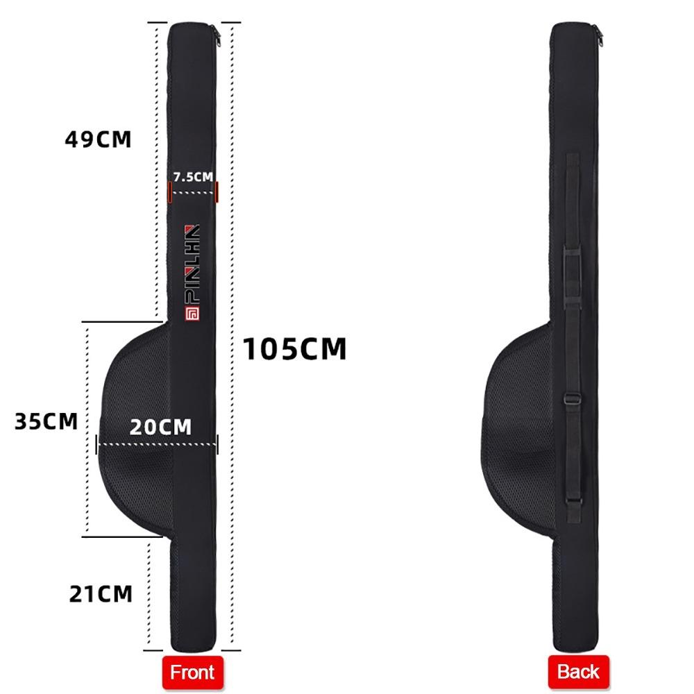 New Portable Fishing Rod Bag With Shoulder Strap 118/128cm Fishing Pole Reel Bag Folding Fishing Organizer