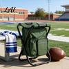 Sgabello Pieghevole 3-in-1 con Zaino Frigo Robusto Portatile Pieghevole Sgabello Multiuso Leggero per Pesca Caccia Campeggio Viaggio