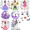 Creative Butterfly Girl English Wall Sticker - Self-Adhesive Decor for Background Walls