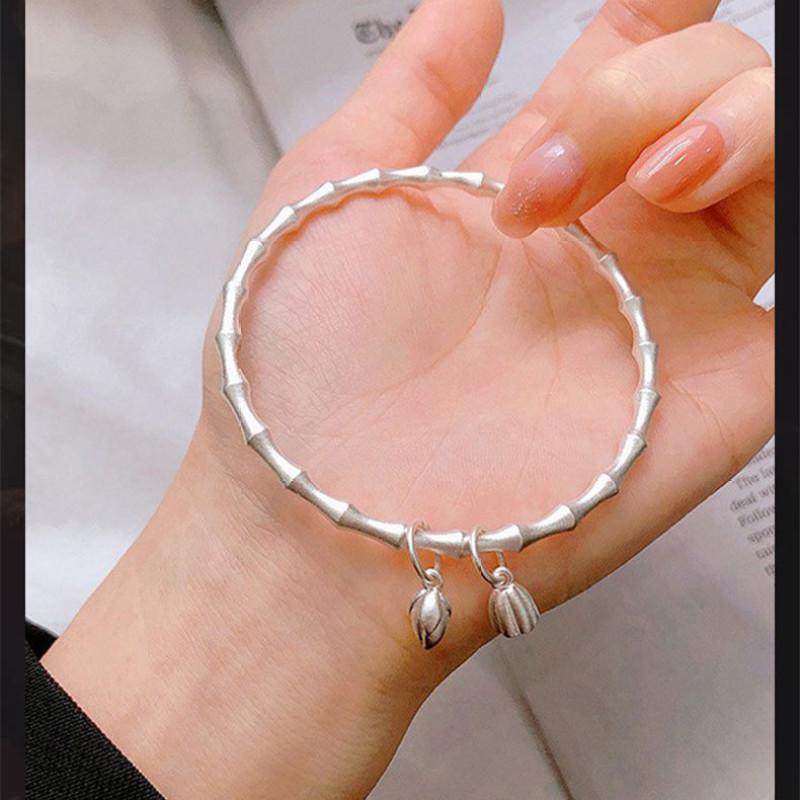 Freude zweier Leben: Elegantes Bambusgelenk-Armband - Antiker Chinesischer Stil, Perfektes Geschenk für eine Freundin oder beste Freundin