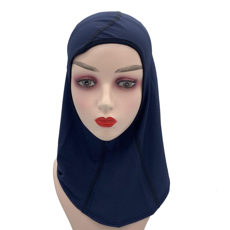 

Breathable Muslim Women‘s Sport Hijab Cap темно-синього кольору