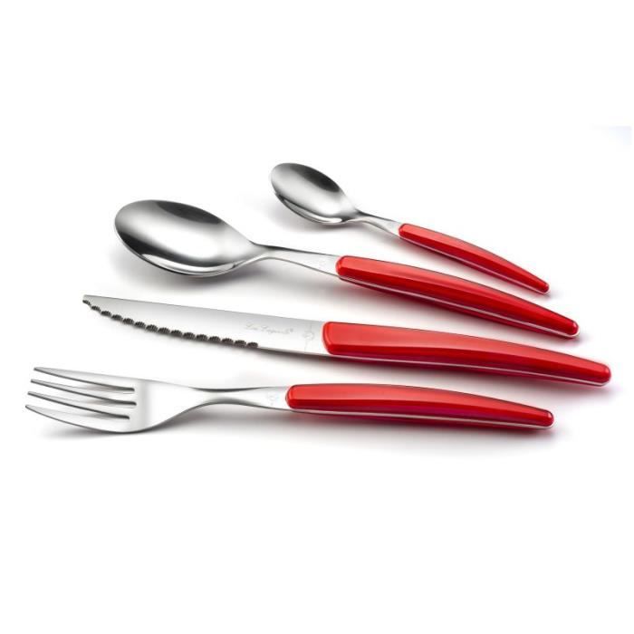 Montana rouge - ménagère 24 pièces