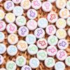 80Pcs 7mm Cross Pattern Acrylic Loose Beads for Jewelry Making DIY Bracelet Necklace Handmade Keychain Earrings Phone Chain Materials Accessories