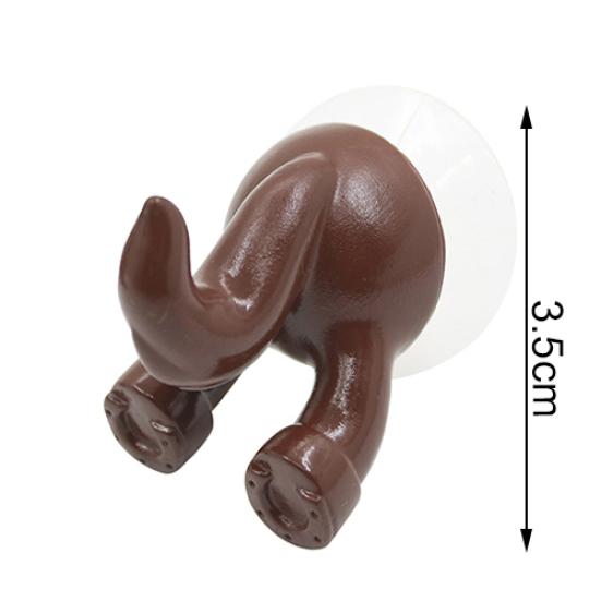 Roztomilý kreslený zvířecí ocas přísavka sací háček dětský koupelnový držák věšáku na ručníky