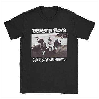Herren T-Shirts Beastie Boys Freizeit Reine Baumwoll-Tees Kurzarm T-Shirt Rundhals Kleidung 4XL 5XL 6XL