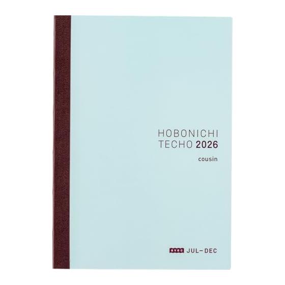 Основной блок Hobonichi Techo 2026 Cousin avec [A5/1 страница в день (только вторая половина)[/Июль/ начинается в понедельник]