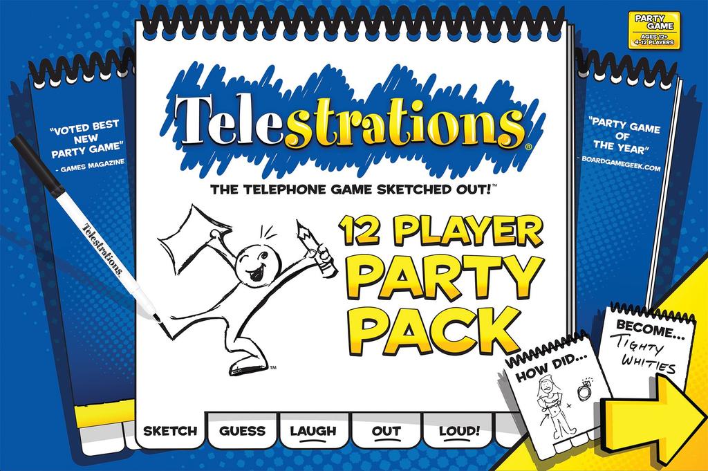 Telestrations 12 Player Party Pack Board Game