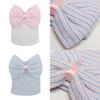 Adorable Newborn Baby Hat With Large Bow Stylish Knit Design For Spring And Autumn Seasons