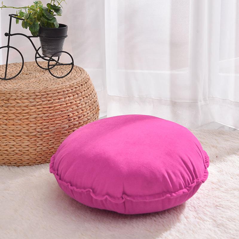 Nordic Meditation Cushion Futon Round Cushion Covers Velvet Throw Pillow Case Sofa Car Bed Decor Cushion Cover Lumbar Pillow