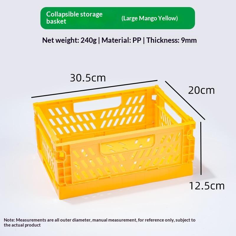 1Pcs Mini Foldable Storage Basket, Home Desktop Clutter Organizer Box, Portable Multi-Functional Solid Color Storage Basket