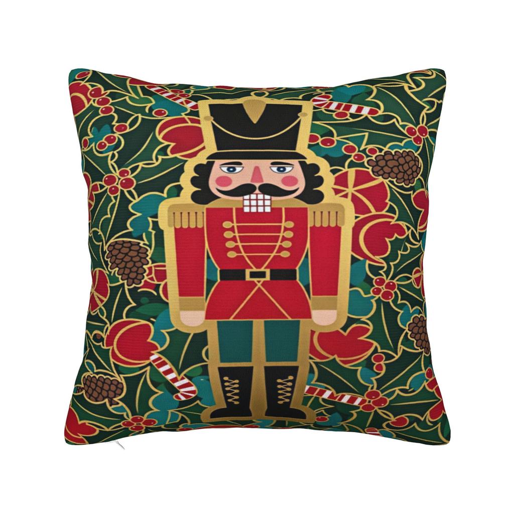 Christmas Nutcracker Pillow Cover Fashion Pillow Case For Sofa Home Decor Graphic Pillowcases Birthday Present