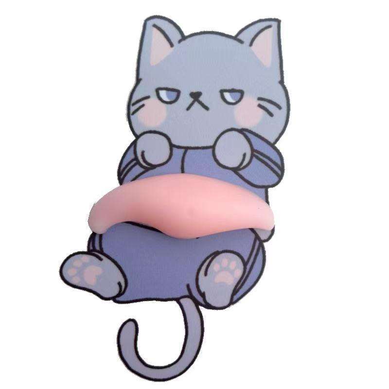 1/2Pcs Cute 3D Squeezable Soft Belly Dog Cat Stickers DIY Relieve Stress Mobile Phone Laptop Decoration Decal Home Decor