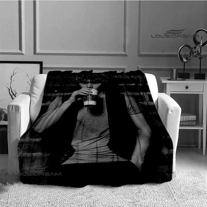 3D Evan Peters Muster bedruckte Decke Mode hält warm schöne Decken weiche und bequeme Decke Geburtstagsgeschenke