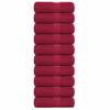 FROGN Washcloths 10 pcs. Bordeaux 30 x 30 cm 360 g m²