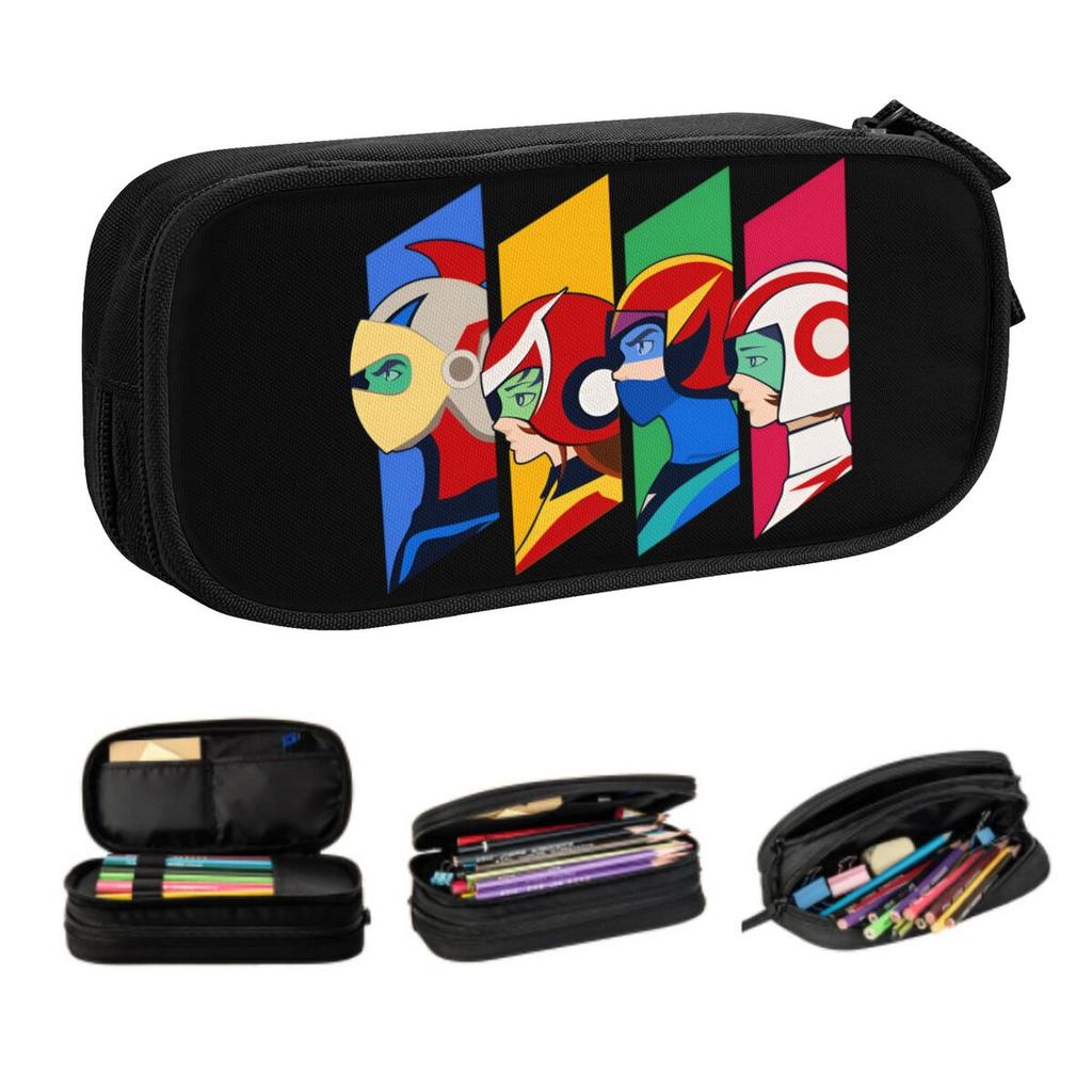 Custom UFO Robot Grendizer Goldorak Kawaii Pencil Cases Girls Boys Large Capacity Pencil Bag Students Stationery