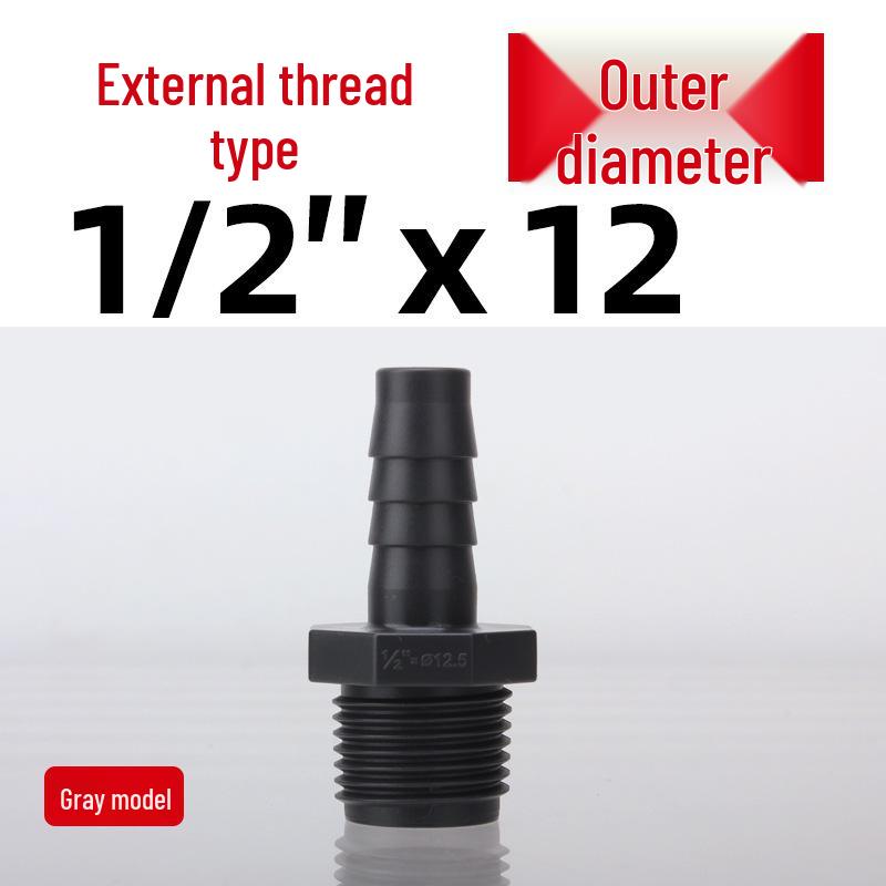 

UPVC Male Thread Barb Connector - Plastic Water Nozzle Hose Adapter