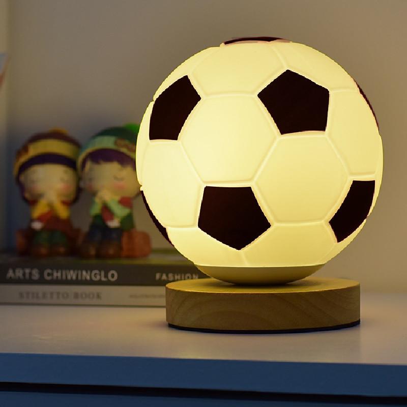 Soccer Led Night Light With Button Switch For Bedroom Decorations
