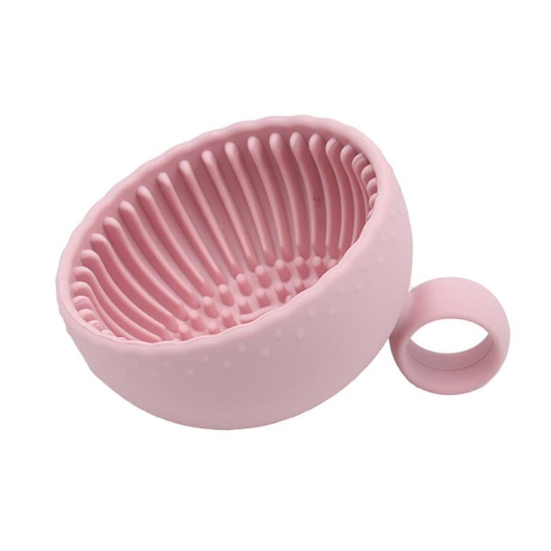 Silicone Makeup Brush Cleaner Powder Puff Cleaning Bowl Eyeshadow Brushes Wash Clean Mat Beauty Tools Soft Silicone Scrubber Box