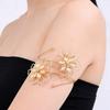 Hollow Out Flower Bracelet Floral Armband Elegant Arm Ring  Gift