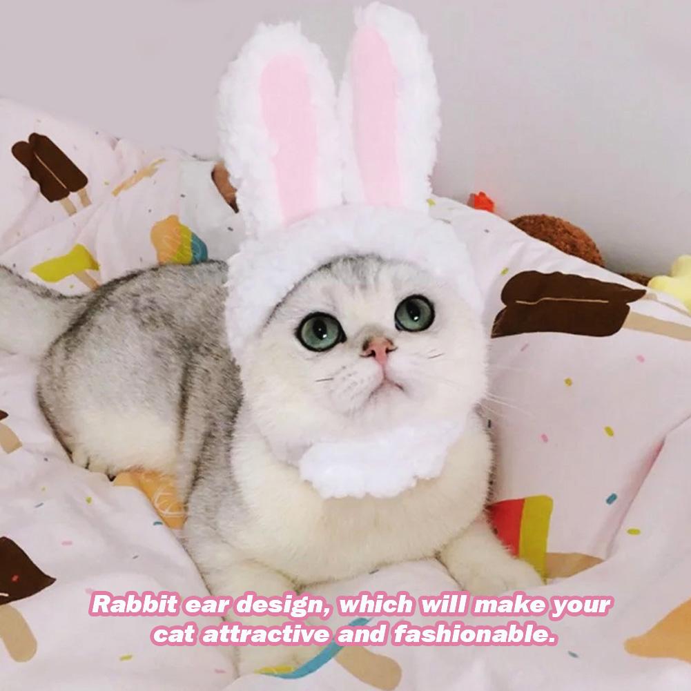 Professional Rabbit Ear Hat Cute Pet Costume Cosplay Cat Cap Accessaries