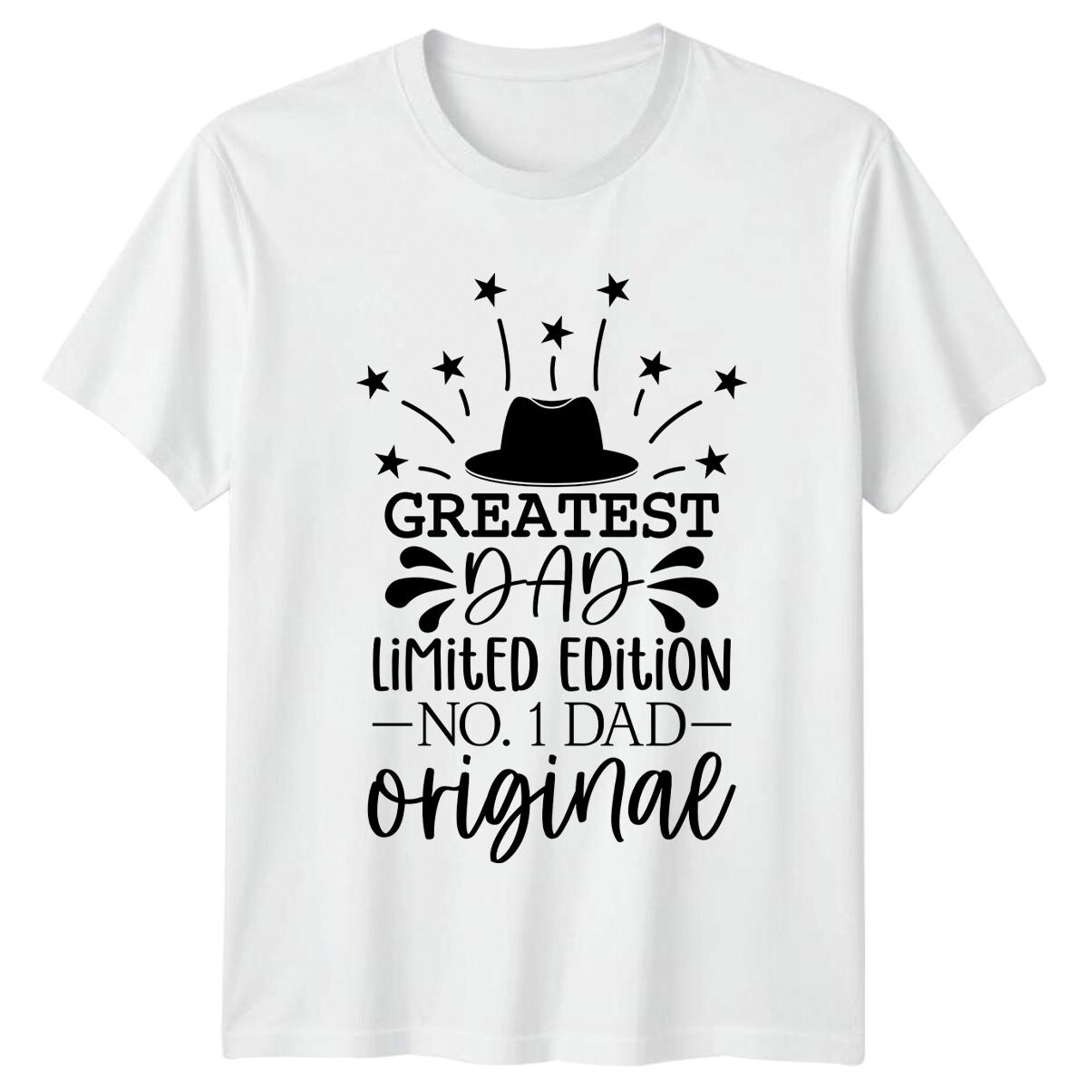 Greatest Dad Limited Edition Mens T-Shirt Fathers Day No 1 Dad L