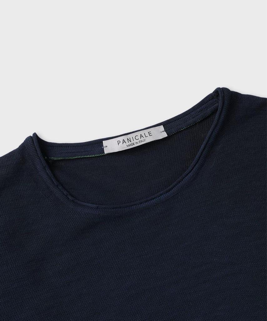 PANICALE Gradient Cotton Short Sleeve Sweater 2 Colors