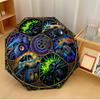 Monster Truck Art (2) Printed Umbrella Windproof Folding Umbrella Portable Sun and Rain Umbrella Suitable for Gifting