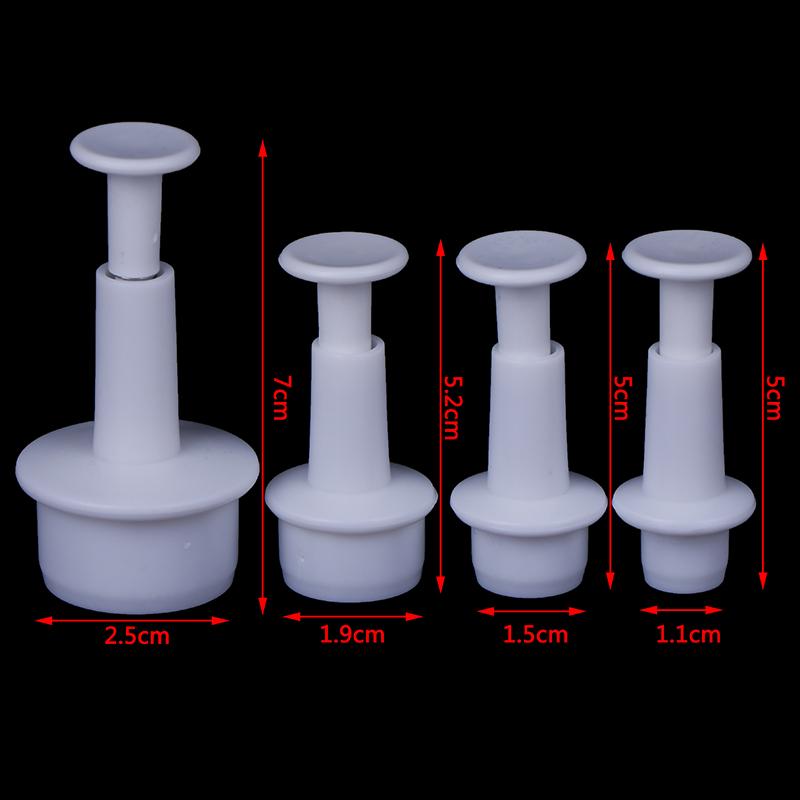4 Stück runde Keksformen, Fondant, Kuchendekorationswerkzeuge, Küchenzubehör